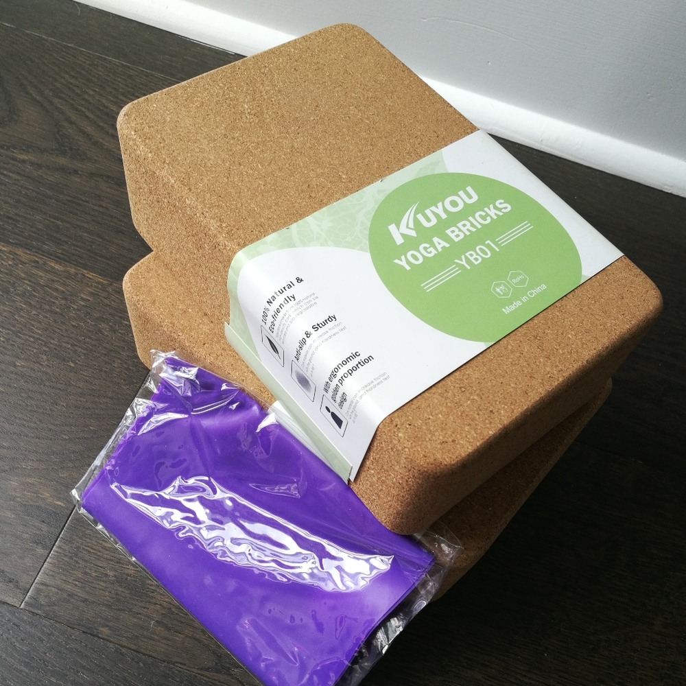 *NEW* CORK YOGA BLOCK 2PACK + FREE YOGA STRAP